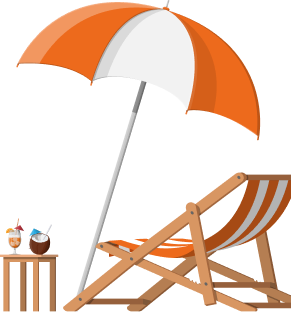 Decorative shape element for about section background